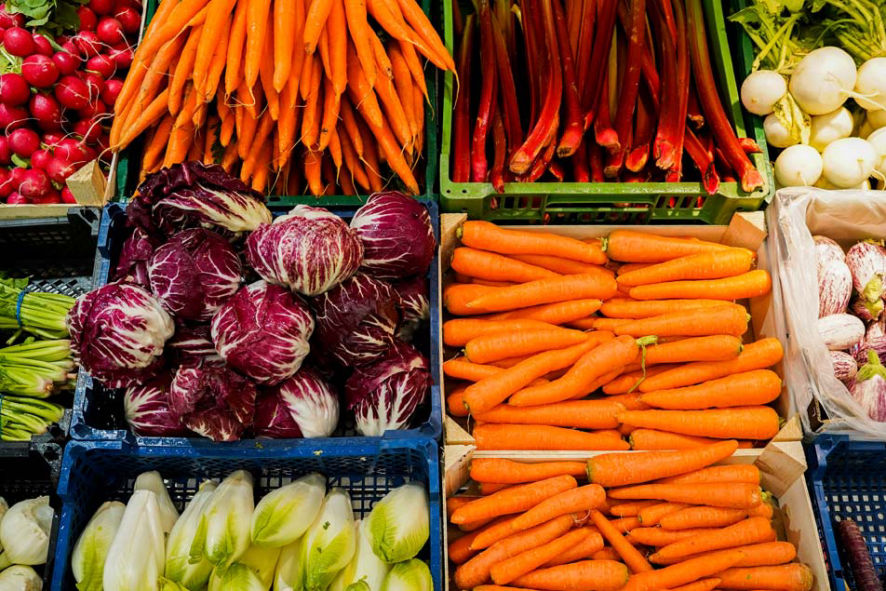 Viele saisonale und regionale Produkte